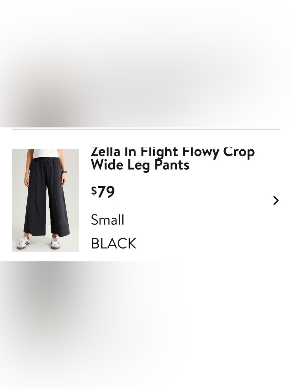 Zella In Flight Wide Leg Pants - Black